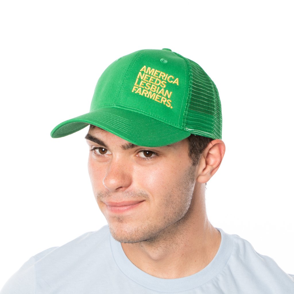 America Needs Lesbian Farmers Trucker Hat