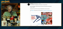 Load image into Gallery viewer, Ear Loop Fabric Face Mask: Keep Patrick Mahomes Safe - White
